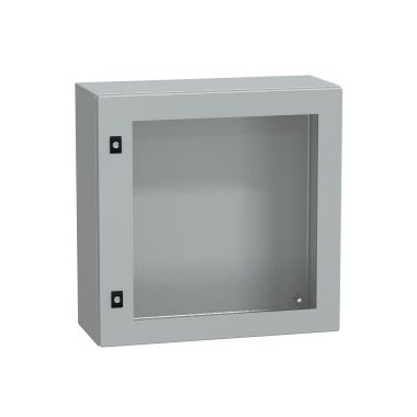 SCHNEIDER NSYCRN66250T Elosztószekrény átlátszó ajtóval (600*600*250) Spacial acél Szürke (RAL 7035) IP66 porszórt