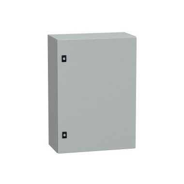 SCHNEIDER NSYCRN75250 Elosztószekrény teli ajtóval (700*500*250) Spacial acél Szürke (RAL 7035) IP66 porszórt