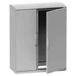   SCHNEIDER NSYPLAZT7103G Poliészter szekrény védőtetővel+magasító kerettel 750x1000x320 mm Thalassa Üvegszállal erősített poliészter Szürke (RAL 7035) IP44