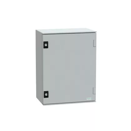   SCHNEIDER NSYPLM43G Elosztószekrény teli ajtóval (430*330*200) Thalassa Üvegszállal erősített poliészter Szürke (RAL 7035) IP66