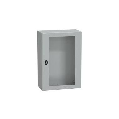 SCHNEIDER NSYS3D7525T S3D elosztószekrény H700xW500xD250 üveg ajtóval