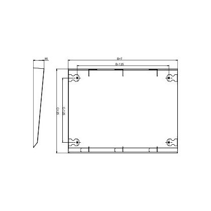 SCHNEIDER NSYSC1240 Esővédő tető (1200*400)