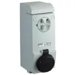   SCHNEIDER PKB63P544 UNIKA Falra szerelhető, reteszelhető aljzat, 3P+F, 7h, 63A, 500V, IP65, védelem nélkül