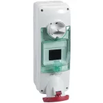   SCHNEIDER PKB63Q534 UNIKA Falra szerelhető, reteszelhető aljzat, 3P+F, 6h, 63A, 415V, IP65, DIN sínnel