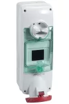 SCHNEIDER PKB63Q535 UNIKA Falra szerelhető, reteszelhető aljzat, 3P+N+F, 6h, 63A, 415V, IP65, DIN sínnel