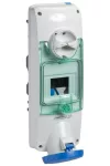 SCHNEIDER PKB63U525 UNIKA Panelre szerelhető, reteszelhető aljzat, 3P+N+F, 9h, 63A, 250V, IP65, DIN sínnel SCHNEIDER PKB63U525 UNIKA Panelre szerelhető, reteszelhető aljzat, 3P+N+F, 9h, 63A, 250V, IP65, DIN sínnel