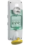 SCHNEIDER PKB63V514 UNIKA Panelre szerelhető, reteszelhető aljzat, 3P+F, 4h, 63A, 130V, IP65, olvadóbiztosítós