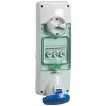   SCHNEIDER PKB63V524 UNIKA priză blocabilă, montată pe panou, 3P + F, 9h, 63A, 250V, IP65, siguranta