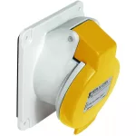   SCHNEIDER PKF16F414 PRATIKA Panelre szerelhető döntött aljzat, 3P+F, 4h, 16A, 130V, IP44, csavaros