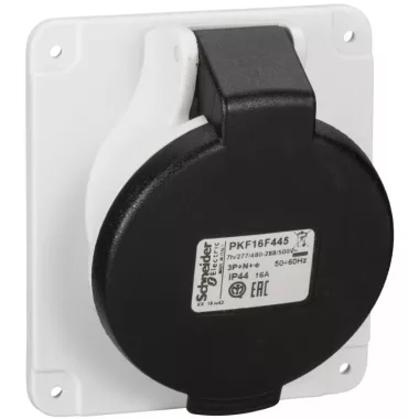 SCHNEIDER PKF16F445 PRATIKA Panelre szerelhető döntött aljzat, 3P+N+F, 7h, 16A, 500V, IP44, csavaros SCHNEIDER PKF16F445 PRATIKA Panelre szerelhető döntött aljzat, 3P+N+F, 7h, 16A, 500V, IP44, csavaros