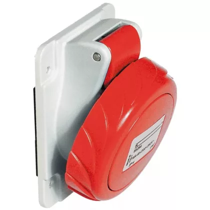   SCHNEIDER PKF16F734 PRATIKA Priză înclinata montată pe panou, 3P + F, 6h, 16A, 415V, IP67, șurub