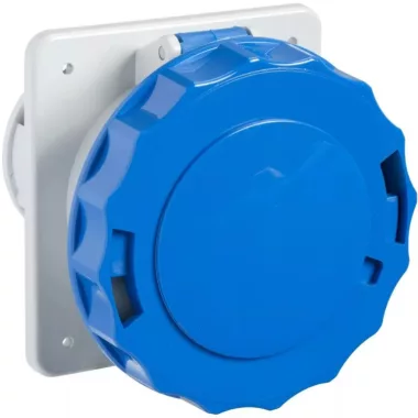 SCHNEIDER PKF16G723 PRATIKA Priză dreaptă montată pe panou, 2P + F, 6h, 16A, 250V, IP67, șurub
