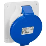   SCHNEIDER PKF32F424 PRATIKA Panelre szerelhető döntött aljzat, 3P+F, 9h, 32A, 250V, IP44, csavaros