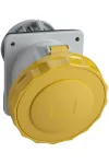 SCHNEIDER PKF32F714 PRATIKA Panelre szerelhető döntött aljzat, 3P+F, 4h, 32A, 130V, IP67, csavaros
