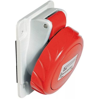   SCHNEIDER PKF32F734 PRATIKA Panelre szerelhető döntött aljzat, 3P+F, 6h, 32A, 415V, IP67, csavaros