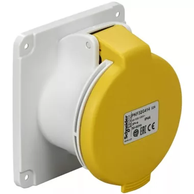 SCHNEIDER PKF32G413 PRATIKA Panelre szerelhető egyenes aljzat, 2P+F, 4h, 32A, 130V, IP44, csavaros SCHNEIDER PKF32G413 PRATIKA Panelre szerelhető egyenes aljzat, 2P+F, 4h, 32A, 130V, IP44, csavaros