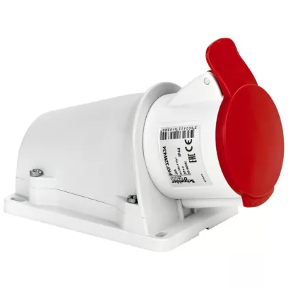   SCHNEIDER PKF32W434 PRATIKA Priză montat pe perete, 3P + F, 6h, 32A, 415V, IP44, șurub
