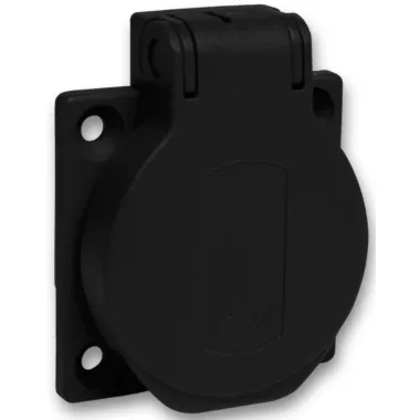SCHNEIDER PKS52N PRATIKA Háztartási aljzat, 2P+F, 50x50, oldalsó meghúzással, fekete, IP54, német SCHNEIDER PKS52N PRATIKA Háztartási aljzat, 2P+F, 50x50, oldalsó meghúzással, fekete, IP54, német