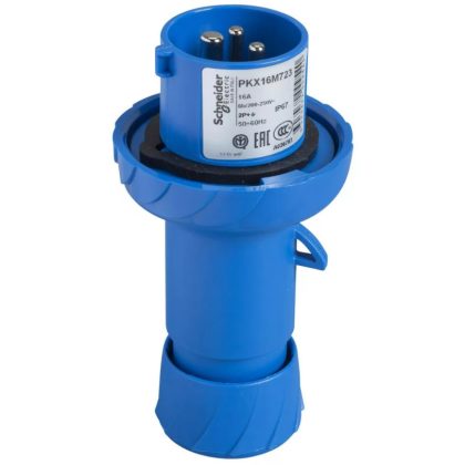   SCHNEIDER PKX16M723 PRATIKA fisa 2P + F, 6h, 16A, 250V, IP67, conexiune rapidă
