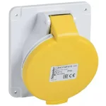   SCHNEIDER PKY16F415 PRATIKA Panelre szerelhető döntött aljzat, 3P+N+F, 4h, 16A, 130V, IP44, gyorscsatlakozás