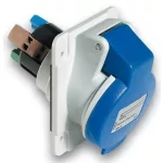   SCHNEIDER PKY16F423 PRATIKA Priză inclinata montată pe panou, 2P + F, 6h, 16A, 250V, IP44, conexiune rapidă