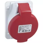   SCHNEIDER PKY16F434 PRATIKA Priză înclinată montată pe panou, 3P + F, 6h, 16A, 415V, IP44, conexiune rapidă