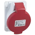   SCHNEIDER PKY16F435 PRATIKA Priză înclinata montată pe panou, 3P + N + F, 6h, 16A, 415V, IP44, conexiune rapidă