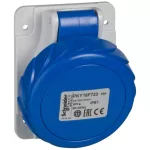   SCHNEIDER PKY16F725 PRATIKA Panelre szerelhető döntött aljzat, 3P+N+F, 9h, 16A, 250V, IP67, gyorscsatlakozás