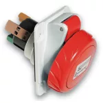   SCHNEIDER PKY16F733 PRATIKA Priză înclinată montată pe panou, 2P + F, 9h, 16A, 415V, IP67, conexiune rapidă