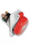 SCHNEIDER PKY16F735 PRATIKA Panelre szerelhető döntött aljzat, 3P+N+F, 6h, 16A, 415V, IP67, gyorscsatlakozás