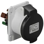   SCHNEIDER PKY16G444 PRATIKA Panelre szerelhető egyenes aljzat, 3P+F, 7h, 16A, 500V, IP44, gyorscsatlakozás