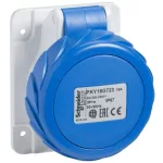   SCHNEIDER PKY16G724 PRATIKA Panelre szerelhető egyenes aljzat, 3P+F, 9h, 16A, 250V, IP67, gyorscsatlakozás