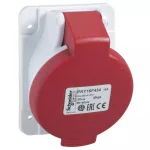   SCHNEIDER PKY32F435 PRATIKA Priză înclinată montată pe panou, 3P + N + F, 6h, 32A, 415V, IP44, conexiune rapidă