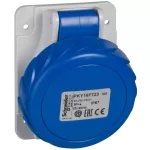   SCHNEIDER PKY32F725 PRATIKA Panelre szerelhető döntött aljzat, 3P+N+F, 9h, 32A, 250V, IP67, gyorscsatlakozás