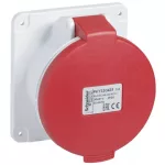  SCHNEIDER PKY32G435 PRATIKA Priză dreaptă montată pe panou, 3P + N + F, 6h, 32A, 415V, IP44, conexiune rapidă