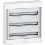   SCHNEIDER PRA20324 PRAGMA Kiselosztó, falon kívüli, 3x24 modul, PEN sín, fehér