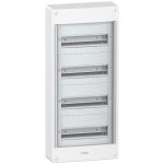   SCHNEIDER PRA20413 PRAGMA Kiselosztó, falon kívüli, 4x13 modul, PEN sín, fehér