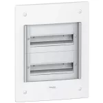   SCHNEIDER PRA25213 PRAGMA Kiselosztó, süllyesztett, 2x13 modul, PEN sín, fehér