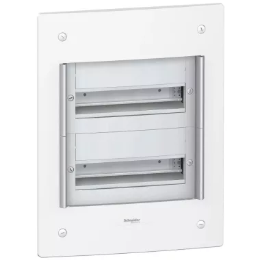 SCHNEIDER PRA25213 PRAGMA Kiselosztó, süllyesztett, 2x13 modul, PEN sín, fehér SCHNEIDER PRA25213 PRAGMA Kiselosztó, süllyesztett, 2x13 modul, PEN sín, fehér