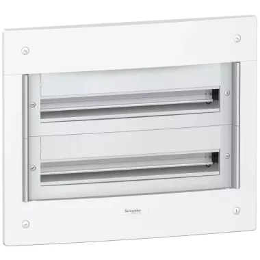 Tablou electric incastrat SCHNEIDER PRA25224 PRAGMA, 2x24 modul, șină PEN, alb