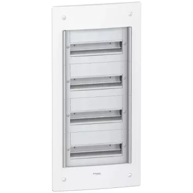 SCHNEIDER PRA25413 PRAGMA Kiselosztó, süllyesztett, 4x13 modul, PEN sín, fehér SCHNEIDER PRA25413 PRAGMA Kiselosztó, süllyesztett, 4x13 modul, PEN sín, fehér