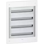   SCHNEIDER PRA25424 PRAGMA Kiselosztó, süllyesztett, 4x24 modul, PEN sín, fehér