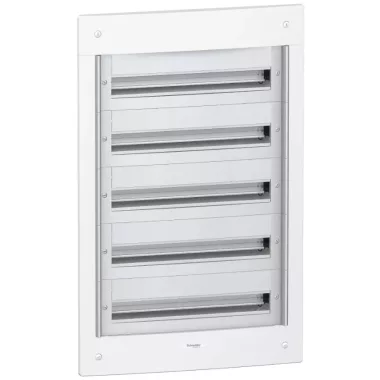 Tablou electric incastrat SCHNEIDER PRA25524 PRAGMA, modul 5x24, șină PEN, alb