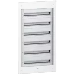   SCHNEIDER PRA25624 PRAGMA Kiselosztó, süllyesztett, 6x24 modul, PEN sín, fehér