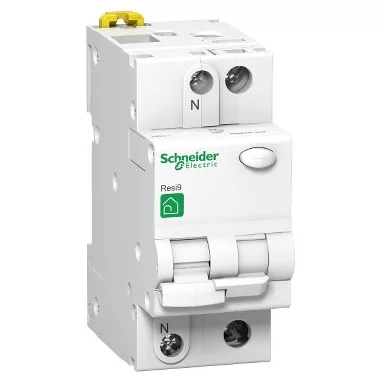 SCHNEIDER R9D31210 RESI9 áramvédős kismegszakító, AC osztály, 1P-N, C, 10A, 30mA