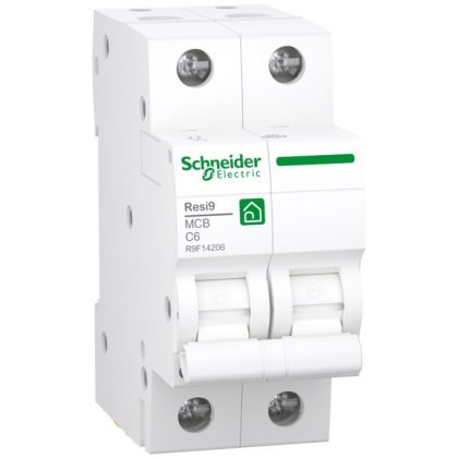 SCHNEIDER R9F14210 RESI9 kismegszakító, 2P, C, 10A