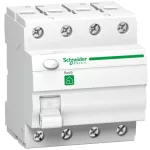   SCHNEIDER R9R01463 RESI9 áram-védőkapcsoló, A osztály, 4P, 63A, 30mA