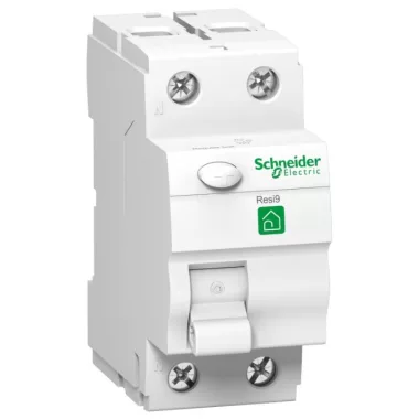 SCHNEIDER R9R11263 RESI9 áram-védőkapcsoló, AC osztály, 2P, 63A, 30mA