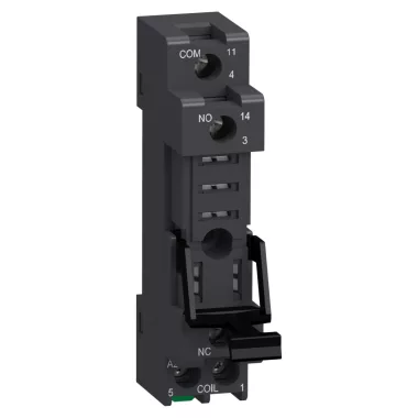 SCHNEIDER RGZE05E Easy Harmony RGZ screw socket with clamp, mixed contact terminal, 10A, for RXG1 relays