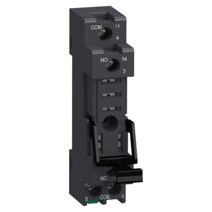 SCHNEIDER RGZE05E Easy Harmony RGZ screw socket with clamp, mixed contact terminal, 10A, for RXG1 relays